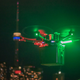 A view of the aerial drone carrying its transport container.